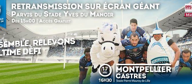 Retransmission du match de demi-finale MHR – CO sur grand écran